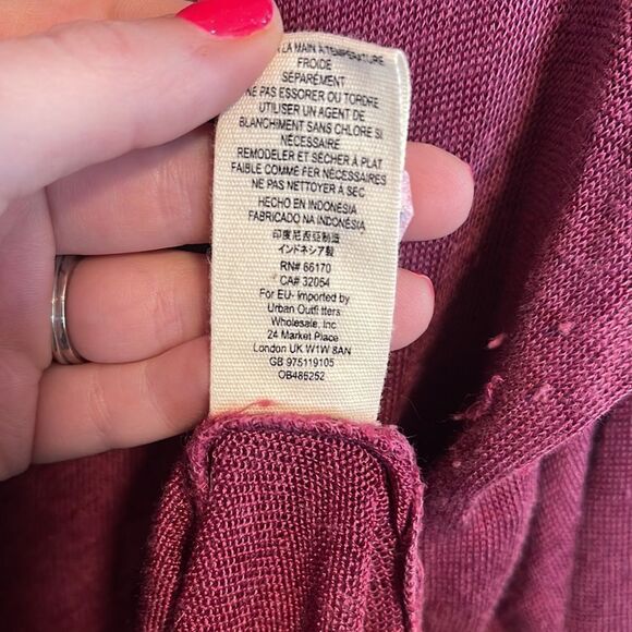 We the Free- Free People- Purple Affogato Hacci Linen Blend Tunic Popover, Small - Picture 13 of 14